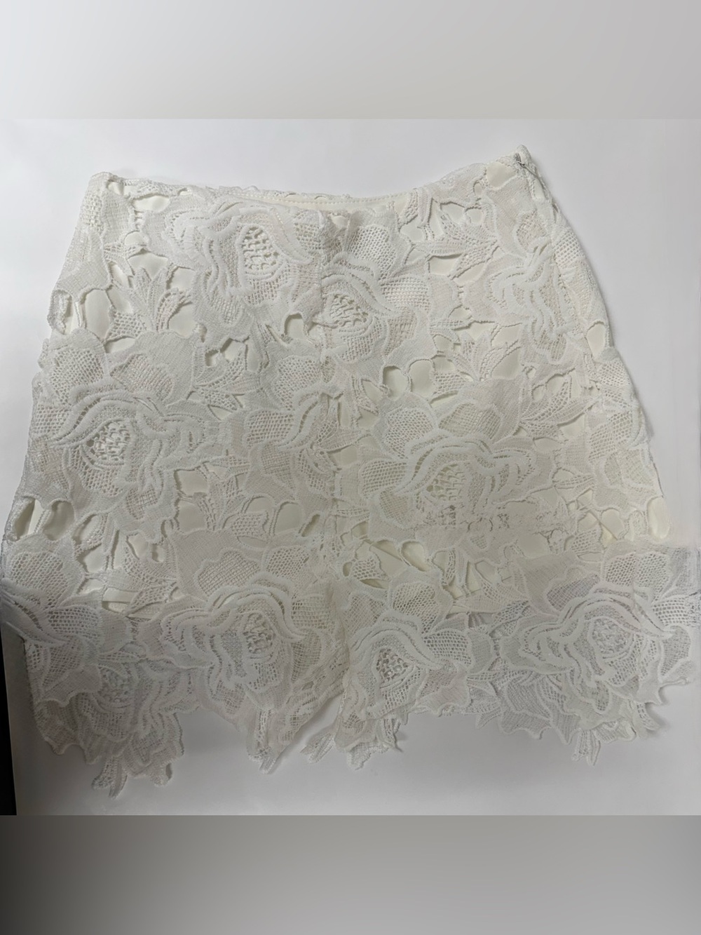 SHEIN Cream/White Lace Skirt